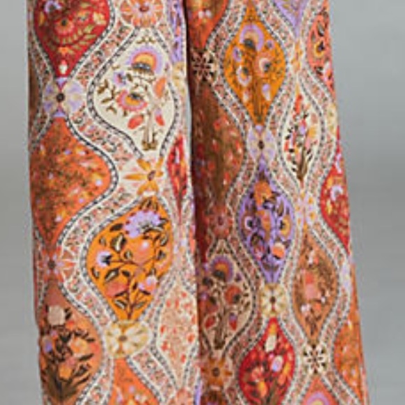 NWT Farm Rio Toscana Pleated Wide-Leg Pants xs,s ,m - Picture 3 of 9